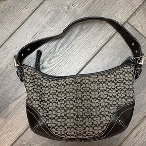 Coach signature fabric purse